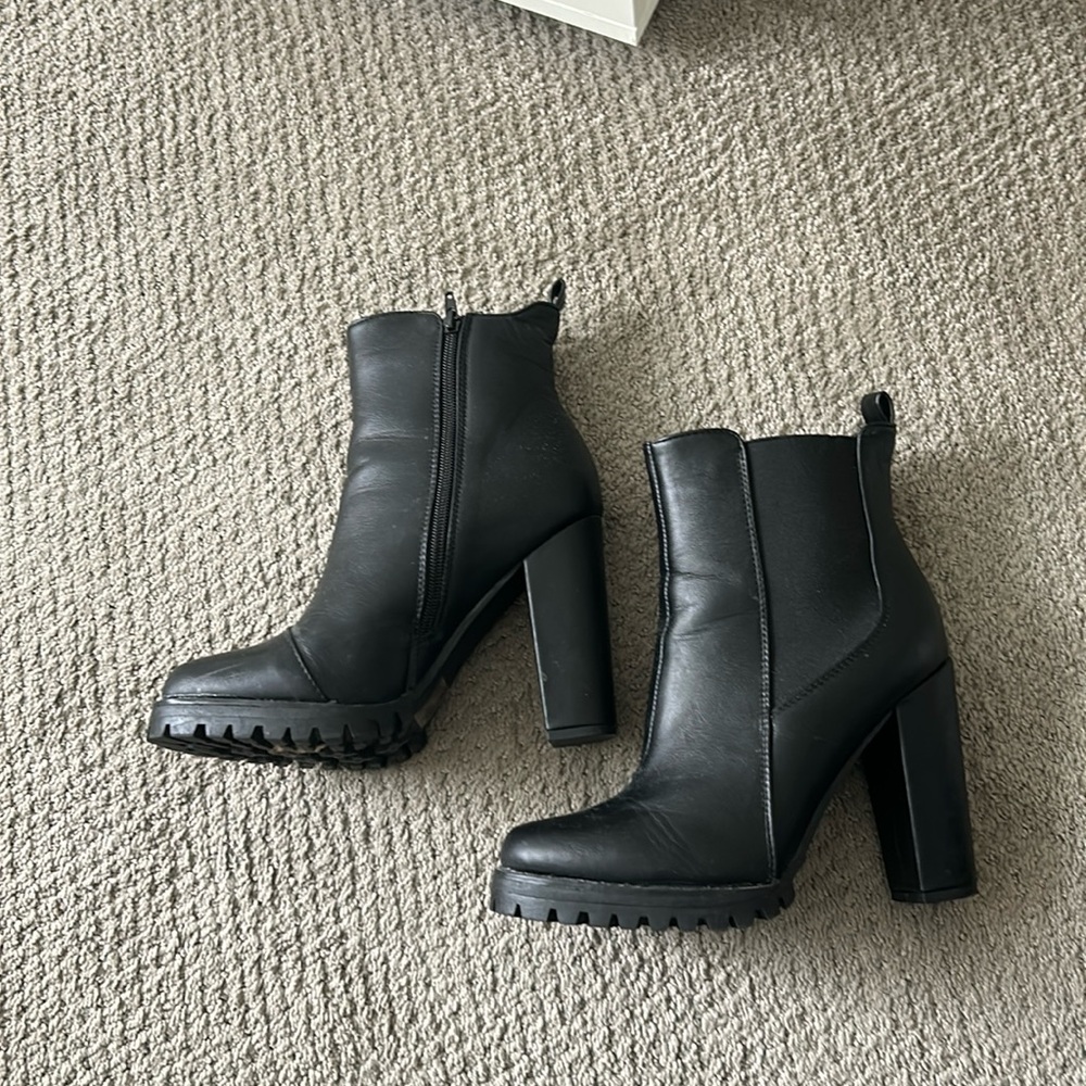 Black Heeled Booties